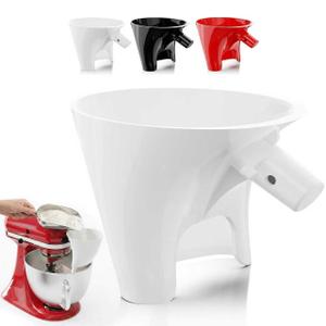 Flour Funnel for Kitchen Aid Mixer, Fits Tilt-Head 4.55 Qt (KSM150), 2026 New Kitchen Aid Attachments for Stand Mixer, Durable Dishwasher-Safe Baking Tool (White)