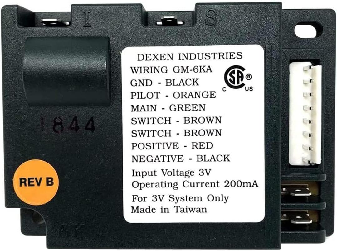 GM6K-M Fireplace Control Module  IPI Ignition, 3V Battery or Transformer Powered  Works with Quadra-Fire, Heatilator, Heat N Glo, Majestic  Replaces SRV593-592, 593-592