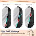 Mynt Shiatsu Neck and Back Massager with Heat, 3D Kneading Full Back Massager for Pain Relief Deep Tissue, Foldable Adjustable Chair Massager for Home Office, Black
