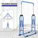 Tepemccu Gymnastics Bars, Adjustable Gymnastic Horizontal Bars for Kids
5-Height Adjustable 34.8"-50.8", Foldable for Home Training, Include Children Gymnastics Rings and Bar Pad, Indoor Outdoor