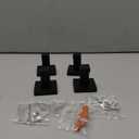 Towel Hooks for Bathrooms Robe Hook Coat Hook 4 Pack Matte Black Stainless Steel Heavy Duty Wall Mounted Square Hooks for Bathroom Kitchen Bedroom