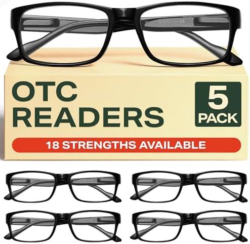 Gaoye 3.25 Professional Reading Glasses for All Day - Computer Readers with Blue Light Protection - Value Pack