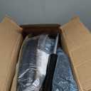 Ergonomic Drafting Chair, Tall Office Chair with Flip-up Armrests, Breathable Mesh High Desk Chair with Lumbar Support Adjustable Footrest Ring for Standing Desk Black