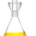 HAIZEEN 9 oz / 250 ml Glass All-Purpose Cruet, Glass Oil Decanter and Cruet (Cone-9 oz, Smooth surface)