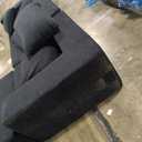 Vamcheer Modular Sectional Sofa with Chaise, Modern L Shaped Cloud Couch with Deep Seat, Sectional Couches for Living Room, Bedroom, Office, No Assembly Required, Black 66.9"D x 106"W x 22"H