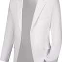 Mens Suit Jacket Tuxedo Jackets Suits Blazer Jacket for Men Dinner Suit Blazer Prom Wedding Dress Coat (White, XXXL)
