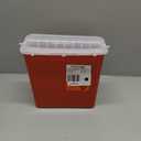 Oakridge Products Sharps Container for Home Use and Professional 5 Quart (1-Pack), Biohazard Needle and Syringe Disposal, Horizontal Drop Style Lid with levers, CDC Certified