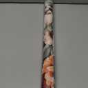 Floral Wallpaper Peel and Stick, Vintage Large Blooming Flowers Contact Paper 17.5" x 118", Retro Wall Paper Self Adhesive Removable Waterproof for Room Walls Shelves Cabinet Table (Orange, Green)