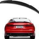 ABS Rear Spoiler Wings Compatible with Au-di A6 S6 C8 Sedan 2019 2020 2021 2022 2023 2024, [Glossy Black Style] Rear Trunk Spoiler Lip Tail Wing Rear Trunk Lid