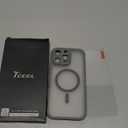 TOCOL Magnetic for 16 Pro Max Phone case, Upgraded Full Camera Protection, Compatible with Magsafe, Drop Protection, Translucent Matte Back Bumper Cover for 6.9-Inch (Gray)