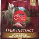 Purina ONE True Instinct With A Blend Of Real Turkey and Venison Dry Dog Food - (Pack of 4) 3.8 lb. Bags, Best By April 2026