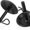 AR-PRO Replacement Snow Plow Skid Shoes for Compatible with ATV/UTV Polaris K-Plow 2205071 and 2208864 - Hardened Steel Snow Plow Non-Slip Base with Quick-Release Cotter Pins (2-Pack, Black)