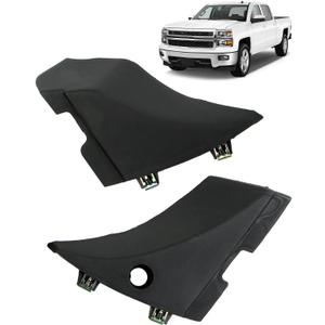1 Pair Left & Right Side Windshield Wiper Cowl Cover Panel Set Fit for GMC Sierra 2014-2019 Chevy Silverado 1500 2500 3500 2014 2015 2016 2017 2018 2019 Replace 23178017 22776513 with Metal Buckle
