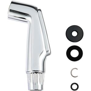 Universal Fit Sink Spray Attachment, Kitchen Side Sprayer Head, Pull Out Spray Head, Faucet Sprayer Replacement, Chrome
