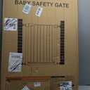 Mumeasy 36" Extra Tall Baby Gate for Stairs and Doorways, 26-40" Auto Close Dog Gate Indoor, Easy Install Pressure Mounted Pet Gate, Safety Baby Gates with Door for Child and Pets