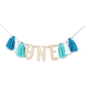 Surf Birthday The Big One High Chair Banner - Garland Boho 1st/First Birthday Decoration - Tassel Surf Birthday Party, Big One Birthday, Wave Banner(WAVE ONE BANNER)