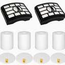 2 + 4 Pack Vacuum Filters Replacement Compatible for Shark Rotator Pro Lift-Away NV500, NV501, NV502, NV503, NV505, NV510, NV520, NV552, UV560, NV642, ZU780, ZU782, ZU785, Part Xff500 Xhf500