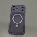 MOCCA Design for iPhone 17 Pro Max Case, Compatible with Magsafe [Premium Invisible Magnetic Ring Stand] [Military Drop Protection] Full Camera Guard Translucent Matte Slim Phone Cover,Deep Purple