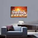 3 x OZIBGS Seven Lucky Running Wild Horses Wall Art Animal Posters Canvas Poster Bedroom Decor Sports Landscape Office Room Decor Gift Frame-style 08x12inch(20x30cm)