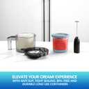 DENEBORE for Ninja Creami Pints and Lids - 4 Pack,16OZ Compatible with NC299AMZ & NC300s Series Ice Cream Makers, Extra Cups Replacement for Ninja Creamy Containers Airtight Anti-slip Dishwasher Safe