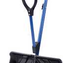 Snow Joe SJ-SHLV20 Shovelution Snow Shovel with Spring-Assist Handle, Heavy-Duty Shovel for Fast Snow Removal, 20 Inches, Blue