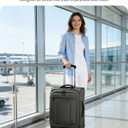ECOHUB Carry On Luggage Airline Approved, 21 Inch Height Softside Carry On Suitcase with Spring Shock-Absorbing Spinner Wheels, Lightweight Travel Luggage with TSA Lock, Fits 22x14x9 Carry-On Bag