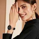 Wearlizer Leather Bands Compatible with Google Pixel Watch 4/3 41mm/Pixel Watch 2/1 Band Women, Dressy Designer Slim Leather Strap with D-Shape Metal Buckle for Pixel Smartwatch Accessories