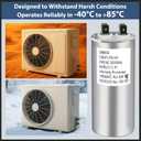 CBB65A Run Capacitor 250VAC 250V AC 140uF 140MFD 140 uF 40/85/21 C P1 50/60Hz 10000AFC PB1300