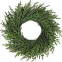 Artgar 26 Inch Pine Wreath - Christmas Wreaths for Front Door - Real Touch Pine Wreath - Large Artificial Green Wreaths for Walls Windows Porches Farmhouse Indoor Outdoor Home Decor (Style-1)