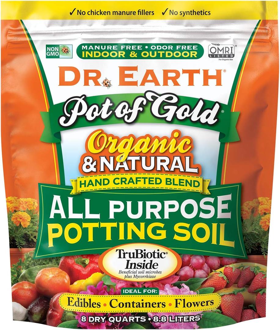 Dr. Earth Pot of Gold All Purpose Potting Soil 8 qt