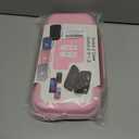 EFFIFLOW Switch 2 Carrying Case (2025)  Cute Pink Hard Travel Case with 10 Game Card Slots & Accessory Pocket, Protective Portable Storage Bag for Switch 2 Console and Accessories