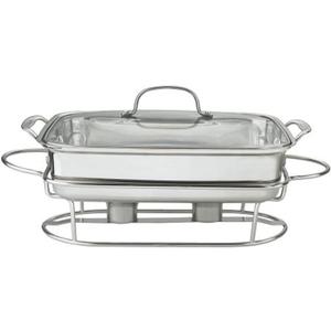 Cuisinart 7BSRT-31 Classic Entertaining Collection 12-Inch, 5-Quart Stainless Rectangular Buffet Server, Silver