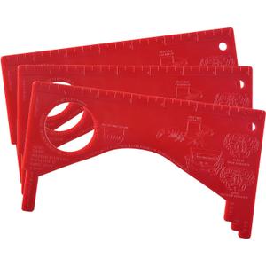 Dungeness Crab Gauge Measure with Ruler Multi Shrimp Clam Measuring Tool for Oregon, Washington and California