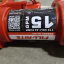 Fill-Rite FR610HA 115V 15 GPM Fuel Transfer Pump w/Discharge Hose & Automatic Nozzle (Red) | Gasoline, Diesel, Kerosene, Ethanol & Methanol Blends & Biodiesel