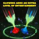 JOYIN Lawn Darts Game Set for Kids and Adults - Glow in The Dark Outdoor Lawn Games for Adults and Family, Soft Tip Darts Set for Kids Camping, Outside Yard, Large