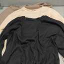 3 Pack Women's Oversized Nursing Tops, Waffle Knit Breastfeeding Zipper Sweatshirt Long Sleeve Maternity Shirts (Medium, Cream White, Coffee, Black)