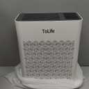 Tolife Powerful Air Purifiers for Home Large Room Up to 2000 FtPets with Washable Filter, Sleep Mode, Timer, HEPA Filter Pet Air Purifier for Bedroom,White