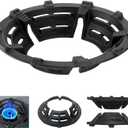 Cast Iron Wok Support Ring Stand Burner Ring for Gas Stove Rack Pot Holder Anti-skid Time-saving and Energy-saving for 5 claws racks or grates