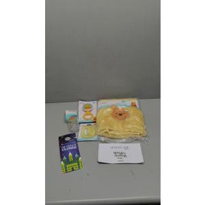 Disney Winnie The Pooh Baby Gift Set - 6 Pc Newborn Essentials Bundle with Blanket, Rattle, Bottle, Teether, Scrapbook Stickers, More | Baby Shower Gifts for Girls, Boys