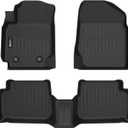 Floor Mats Custom for Toyota Corolla 2003-2008 (for Models Without Heating Vents Below The Front Row Seat) All Weather TPE Heavy Duty Non-Slip Automotive Floor Liners Accessories, Black