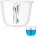 1000ml Extra Large Silicone Measuring Bowl, Reusable Silicone Resin Cups, Mixing Bowl with Precise Scale for Epoxy, Jewelry Casting Molds, Acrylic Paint, Cup Making, 1000ml/36oz