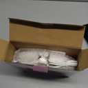 Gospire Rectangle Lighted Makeup Mirror with Lights and 1X/7X Magnifying Mirror, Height Adjustable and 4000mAh Rechargeable for Bedroom, 8.5x7.4 Large Surface, Stepless Dimming - White