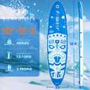 FunWater Inflatable Stand Up Paddle Board with Beginners SUP Accessories 10'6'' SUP,Anti-Slip EVA Deck,200-450lbs Capacity/Big Fin，Inflatable Paddle Boards for Adults & Youth of All Skill Level, 10'6×33"×6"