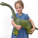Big Brachiosaurus 32 inch, Dinosaur Toys for Kids 3-5, Large Inflatable Dinosaur Toys for Kids Toddler Dino Party Favors, Birthday Gifts for Boys Girls (Green)