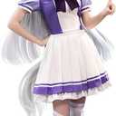 KIRA KIRA Anime Game Cosplay Costume Doki-R Purple Uniform School Dress Halloween Costume Plus Size