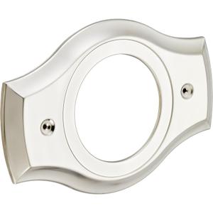 Renovation Shower Cover Plate for 2-Handle or 3-Handle to 1-Handle Shower Updates, Brushed Nikel