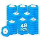 KOKL Disposable Toilet Bowl Wand Refills, Toilet Brushes and Holder, Disposable Toilet Brush Heads for Bathroom Cleaning, 48 Count