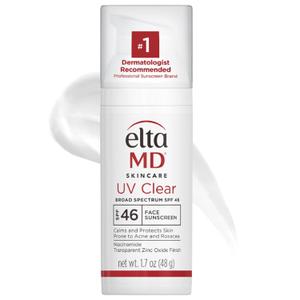 EltaMD UV Clear Face Sunscreen SPF 46, Oil-Free Sunscreen with Zinc Oxide, Dermatologist Recommended, 01 - Untinted (1.7 oz)