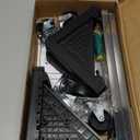 Mini Fridge Stand with 4 Locking Wheels 16.9"-25.6" Adjustable Dolly Base for Furniture Portable Refrigerator StandBlack