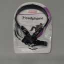 Maxell 199845 6ft Cord Adjustable Headband Wired Headphones with Microphone, Black Sound, Comfortable Fit, and Clear Audio for Calls and Music